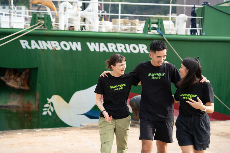 Rainbow Warrior Plastic free Future Tour in Hong kong